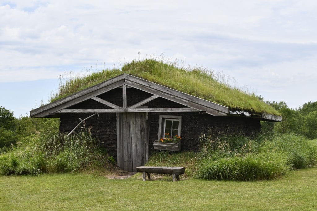 External view of the sod house
